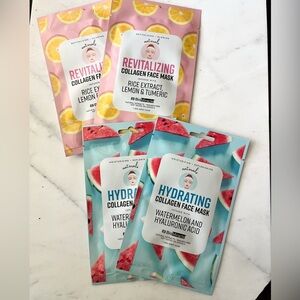 Valentine gift: Miracle Brightening Collagen and Hydrating Sheet Mask set of 4